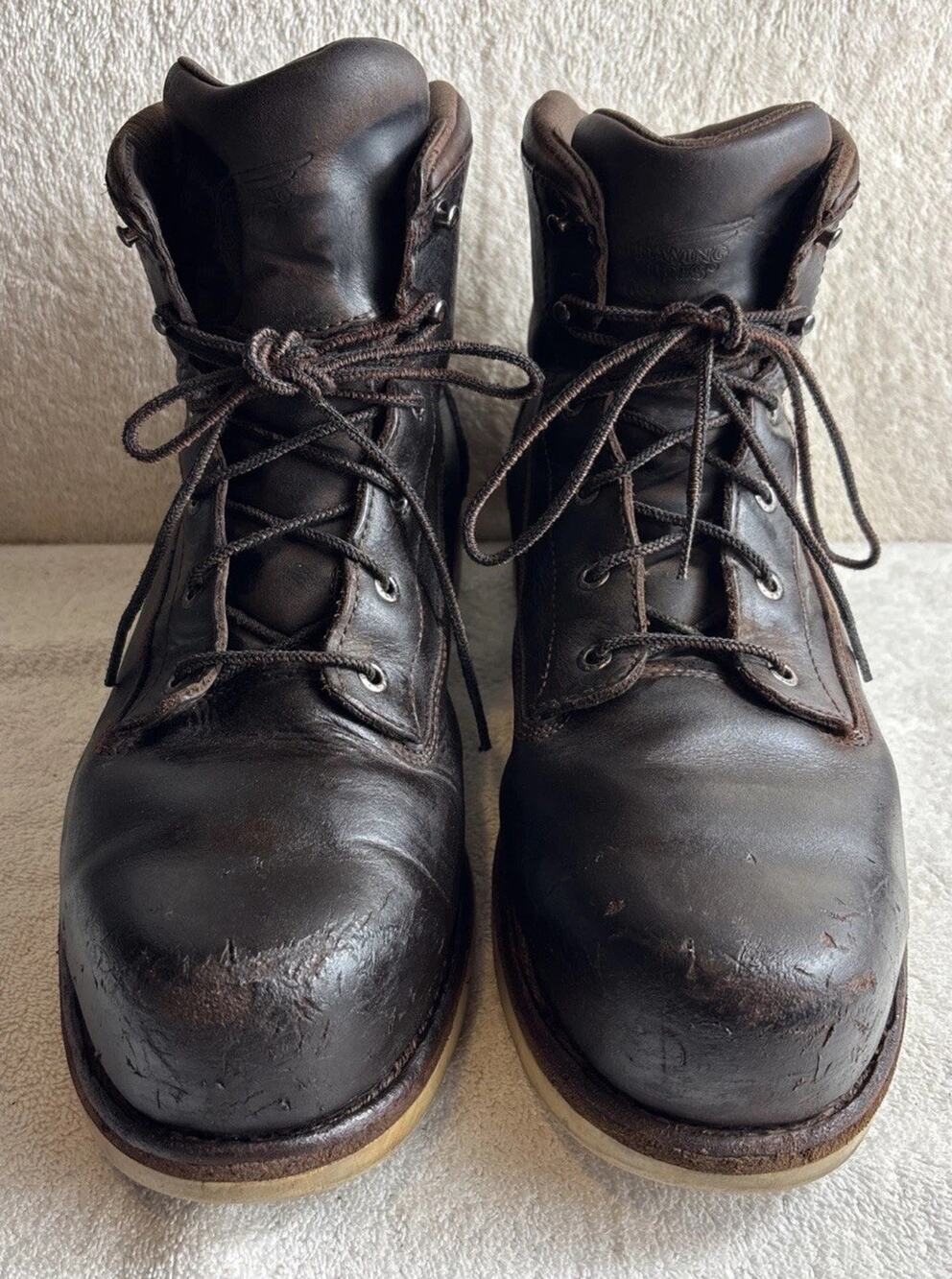 Red Wing 2443 6” Steel Toe Work Boots Size 10-11 Waterproof